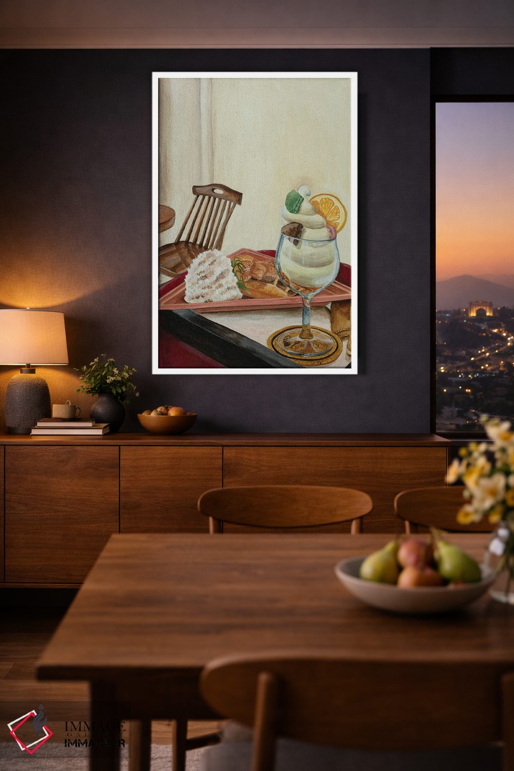 تابلو دکوراتیو سفید شیرین اثر آن میونگ هیون - D5W