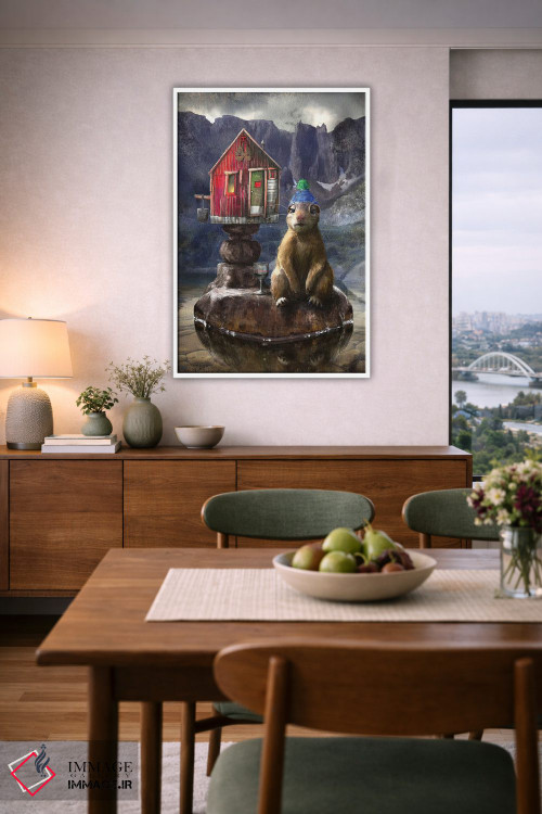 تابلو دکوراتیو پرتره ای از آخرین گوفر اثر ماتیلدا کونه کا - D5W