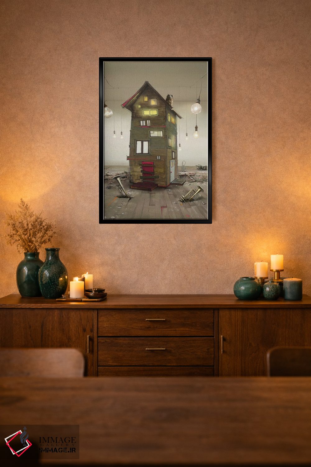 تابلو دکوراتیو کارخانه لامپ اثر ماتیلدا کونه کا - D2B