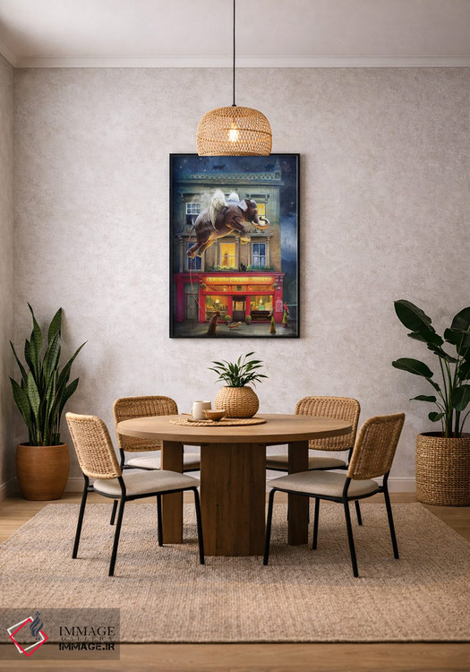 تابلو دکوراتیو خانه فیل اثر ماتیلدا کونه کا - D4B