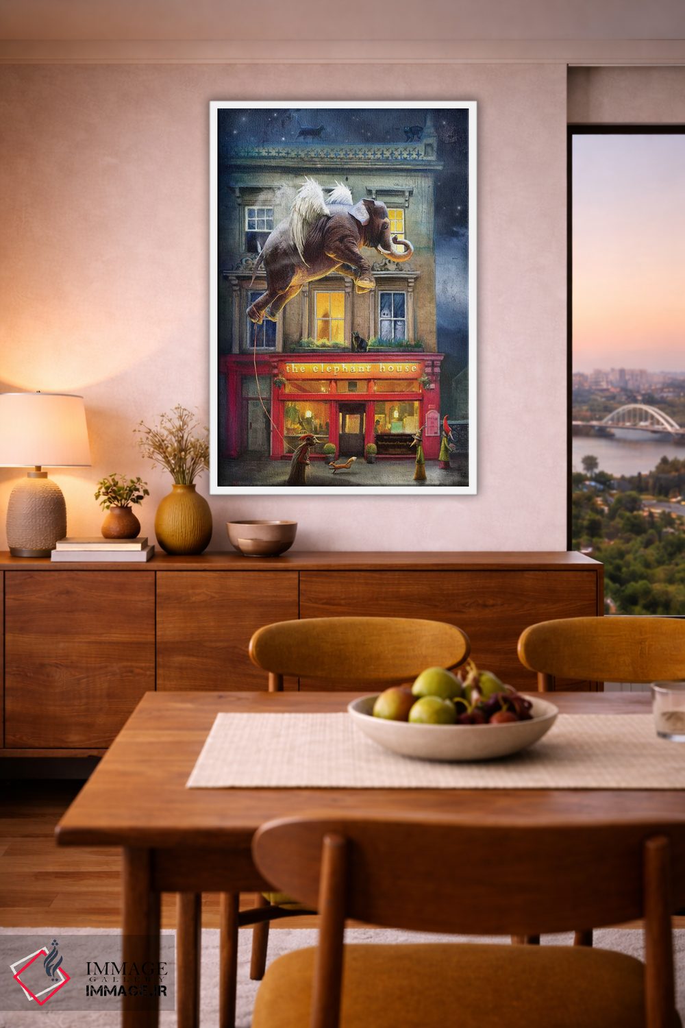 تابلو دکوراتیو خانه فیل اثر ماتیلدا کونه کا - D5W