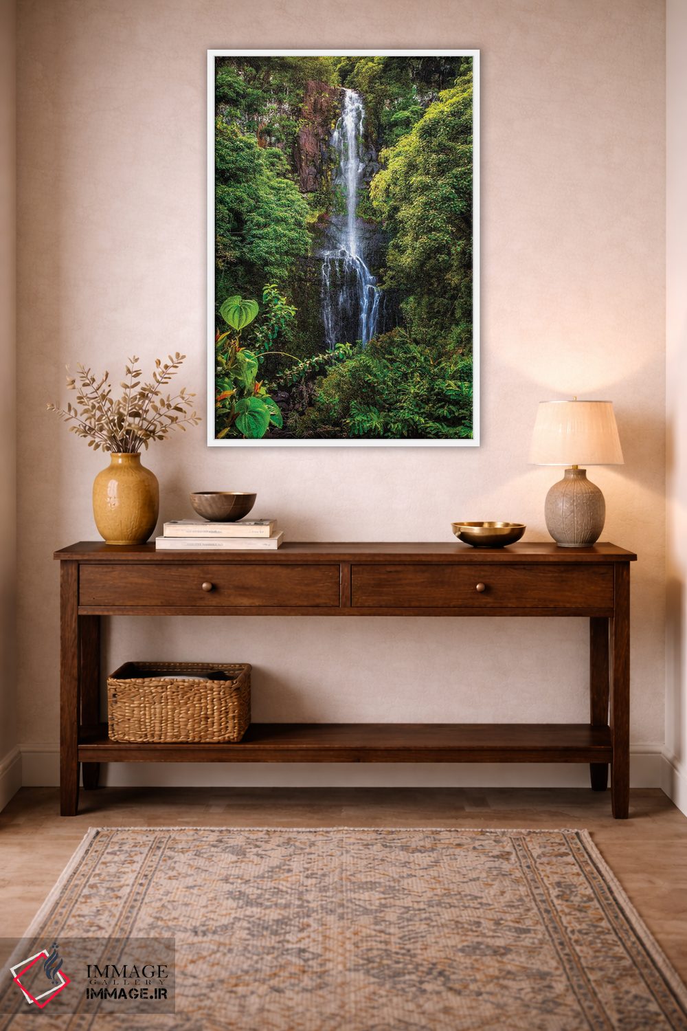تابلو دکوراتیو Maui,آبشار وایلوآ، مائویی اثر شین مایرز - D3W
