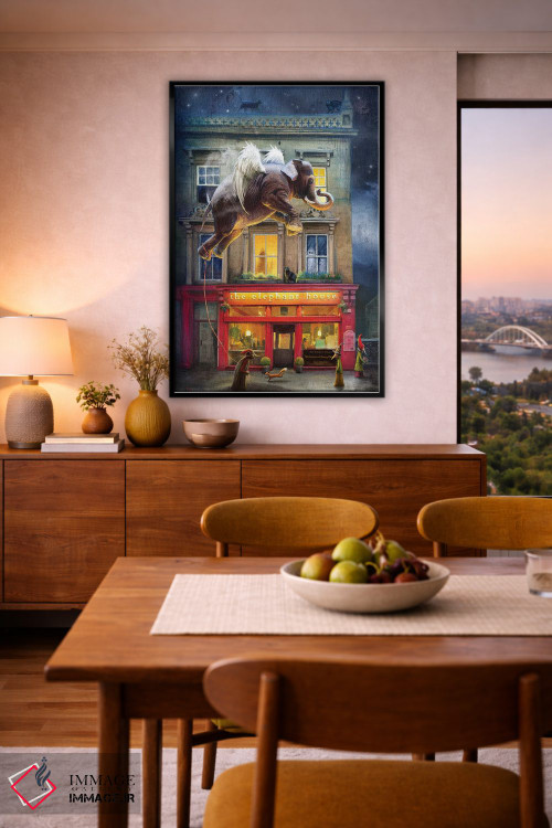 تابلو دکوراتیو خانه فیل اثر ماتیلدا کونه کا - D6B