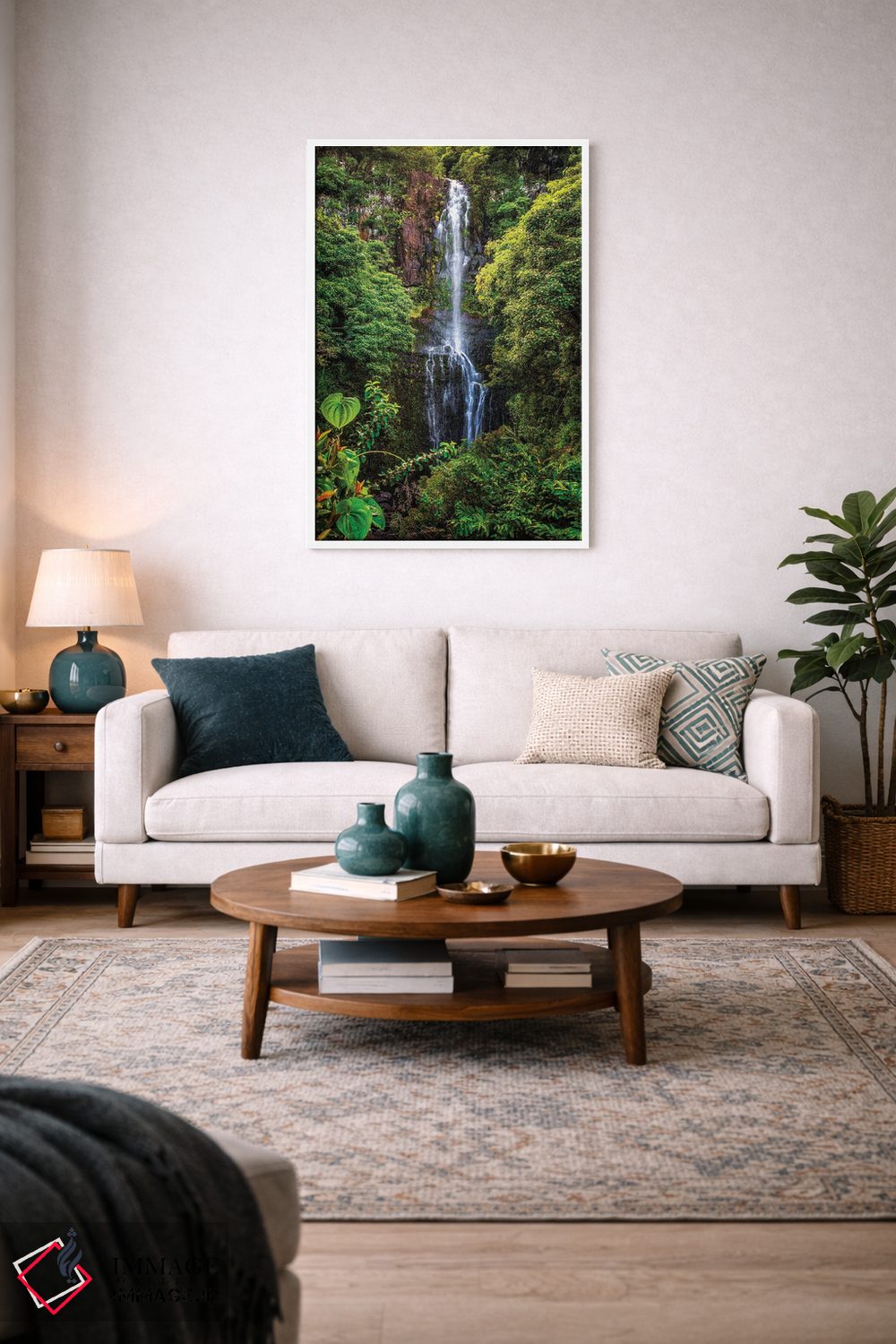 تابلو دکوراتیو Maui,آبشار وایلوآ، مائویی اثر شین مایرز - D4W