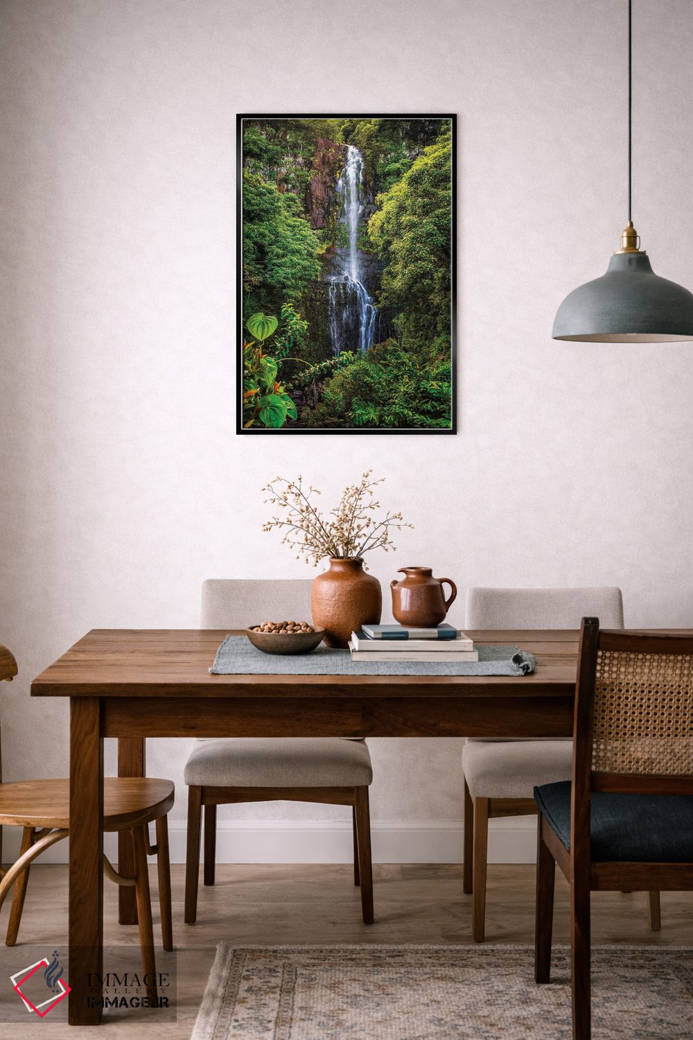 تابلو دکوراتیو Maui,آبشار وایلوآ، مائویی اثر شین مایرز - D6B