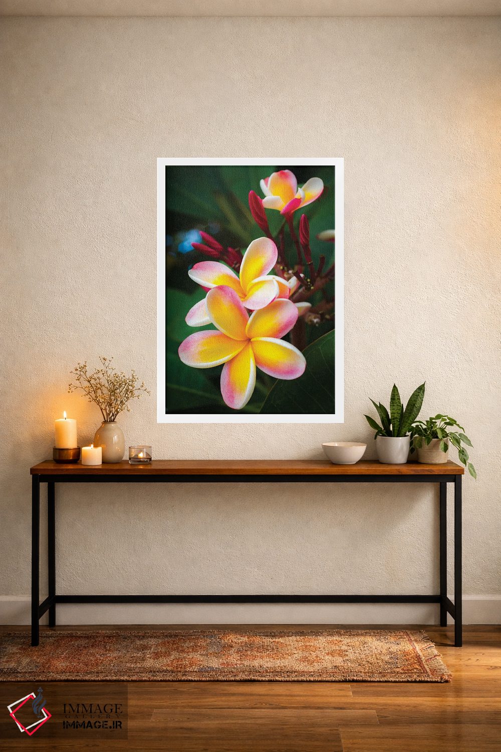 تابلو دکوراتیو صورتی اثر شین مایرز - D3W