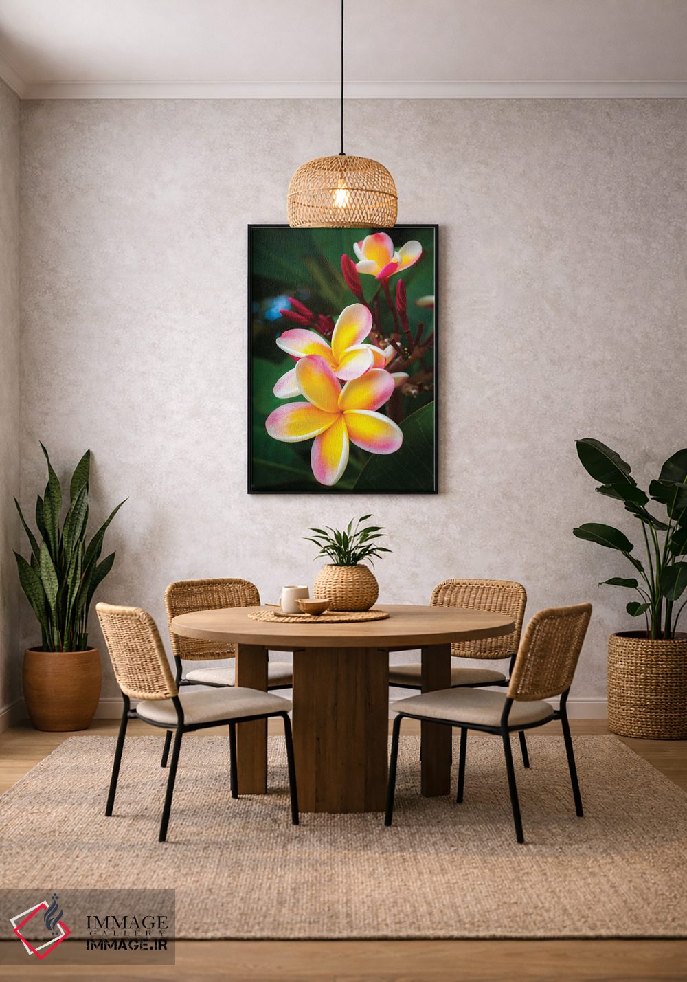 تابلو دکوراتیو صورتی اثر شین مایرز - D4B