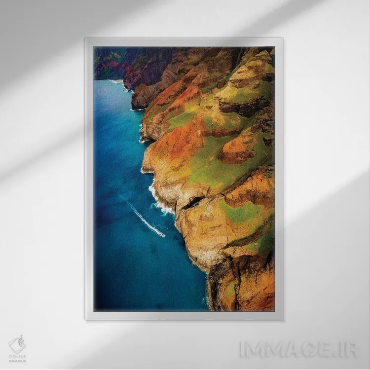 تابلو دکوراتیو کوا مامو اثر شین مایرز - نمای قابدار سفید