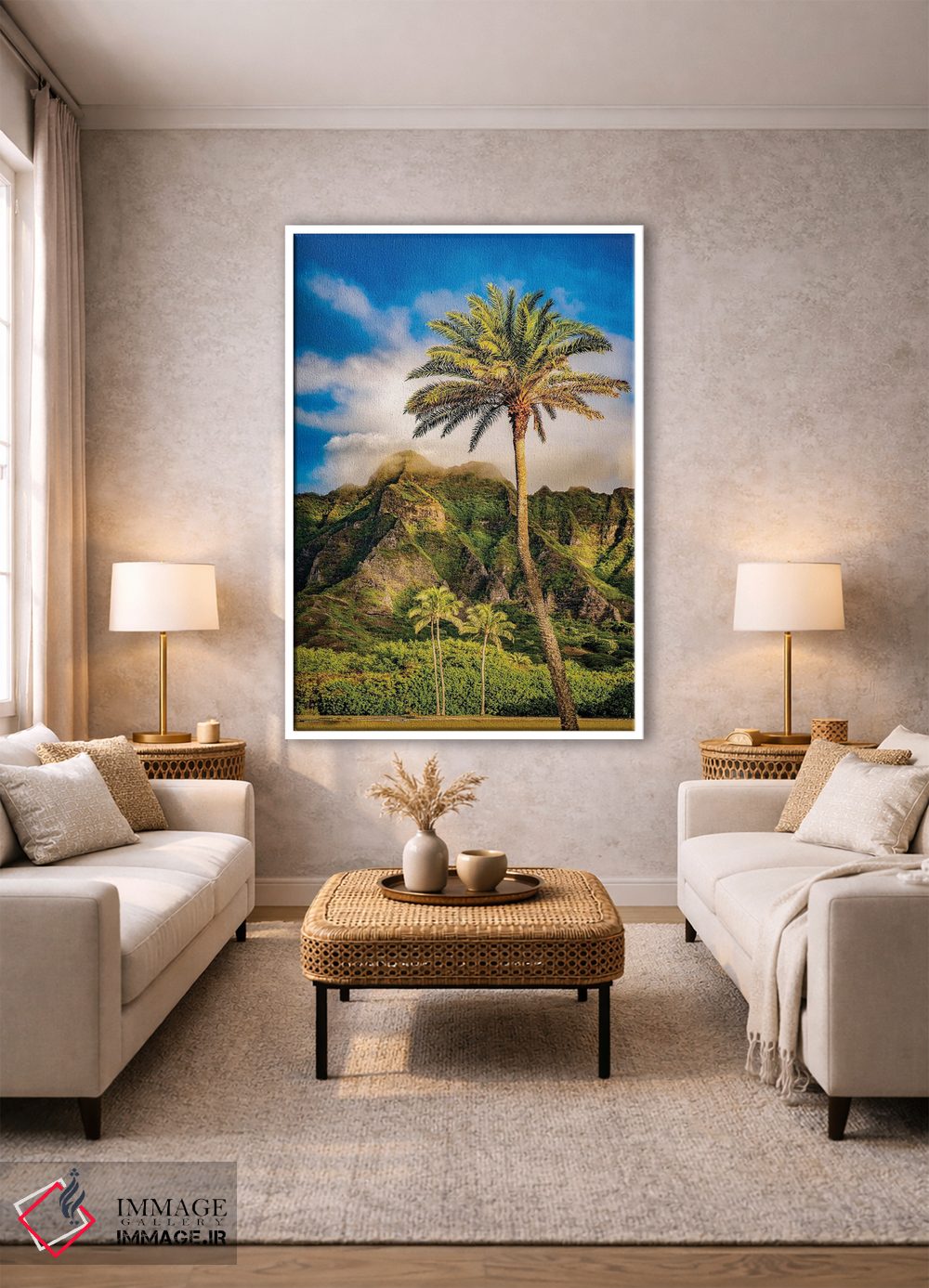 تابلو دکوراتیو تزئین با روبان براق اثر شین مایرز - D2W