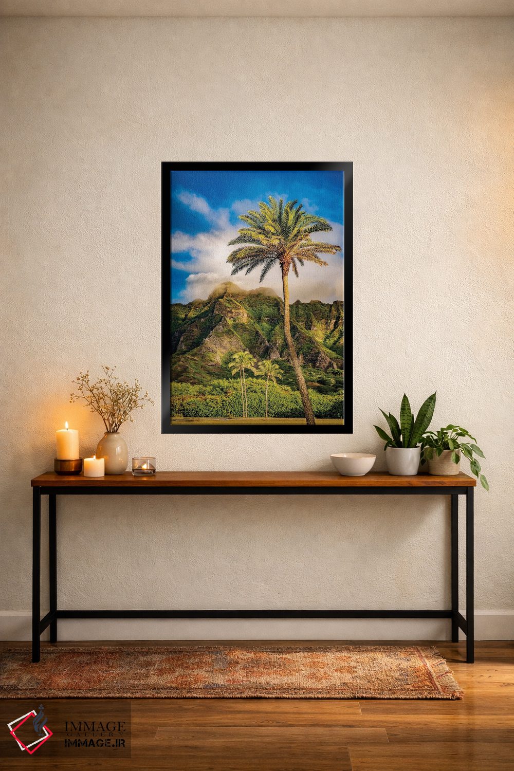 تابلو دکوراتیو تزئین با روبان براق اثر شین مایرز - D5B