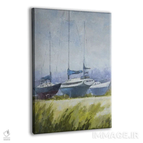 تابلو دکوراتیو مه آلود اثر مری هابلی - نمای پرسپکتیو محصول