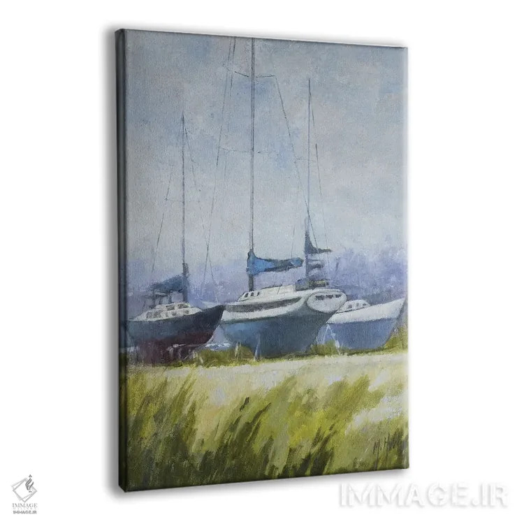 تابلو دکوراتیو مه آلود اثر مری هابلی - نمای پرسپکتیو محصول