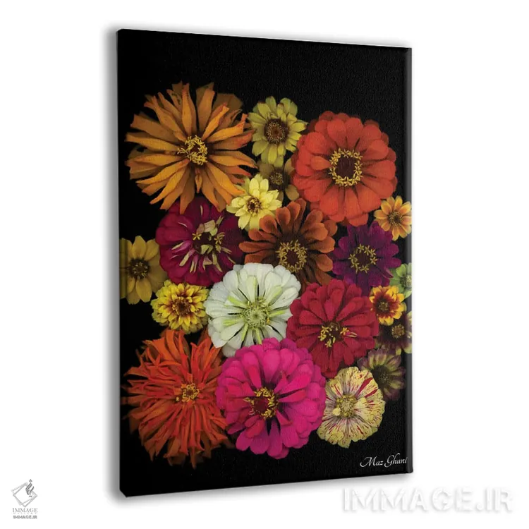 تابلو دکوراتیو زینیا اثر ماز غنی - نمای پرسپکتیو محصول