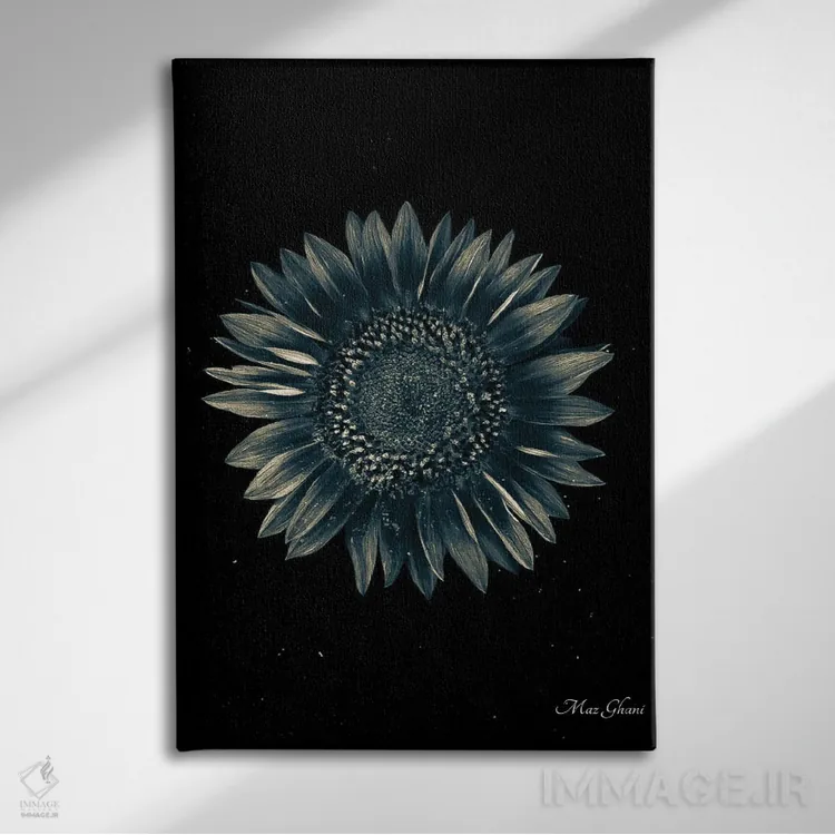 تابلو دکوراتیو آسمانی اثر ماز غنی - نمای روبهرو روی دیوار