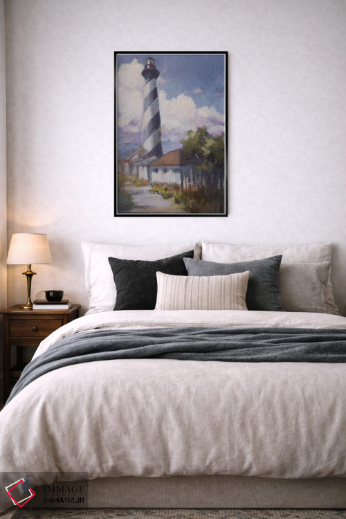تابلو دکوراتیو طلوع فانوس دریایی اثر مری هابلی - D6B