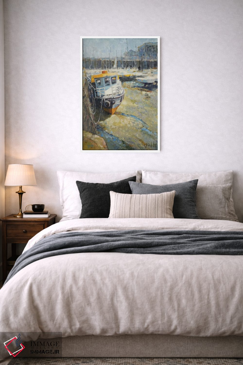تابلو دکوراتیو بندرگاه در جزر اثر مری هابلی - D5W