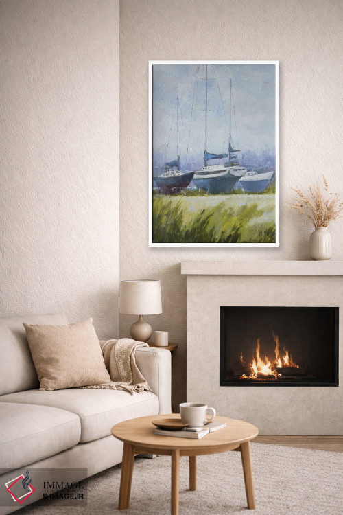 تابلو دکوراتیو مه آلود اثر مری هابلی - D5W