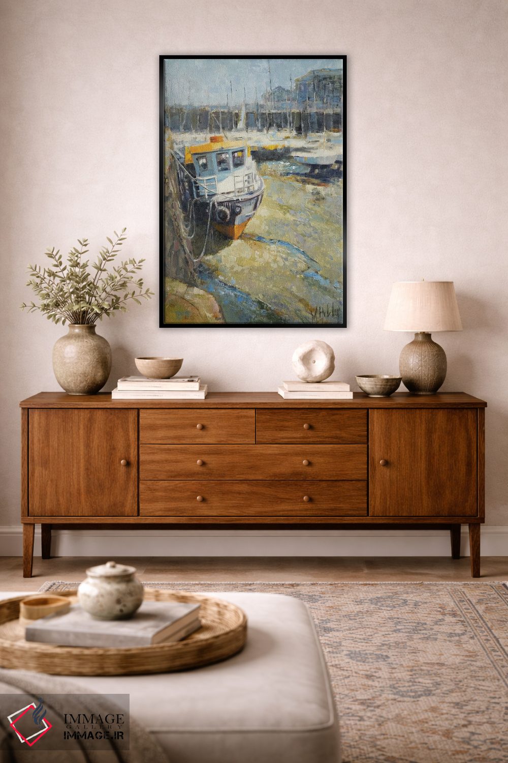 تابلو دکوراتیو بندرگاه در جزر اثر مری هابلی - D4B