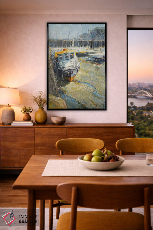 تابلو دکوراتیو بندرگاه در جزر اثر مری هابلی - D6B