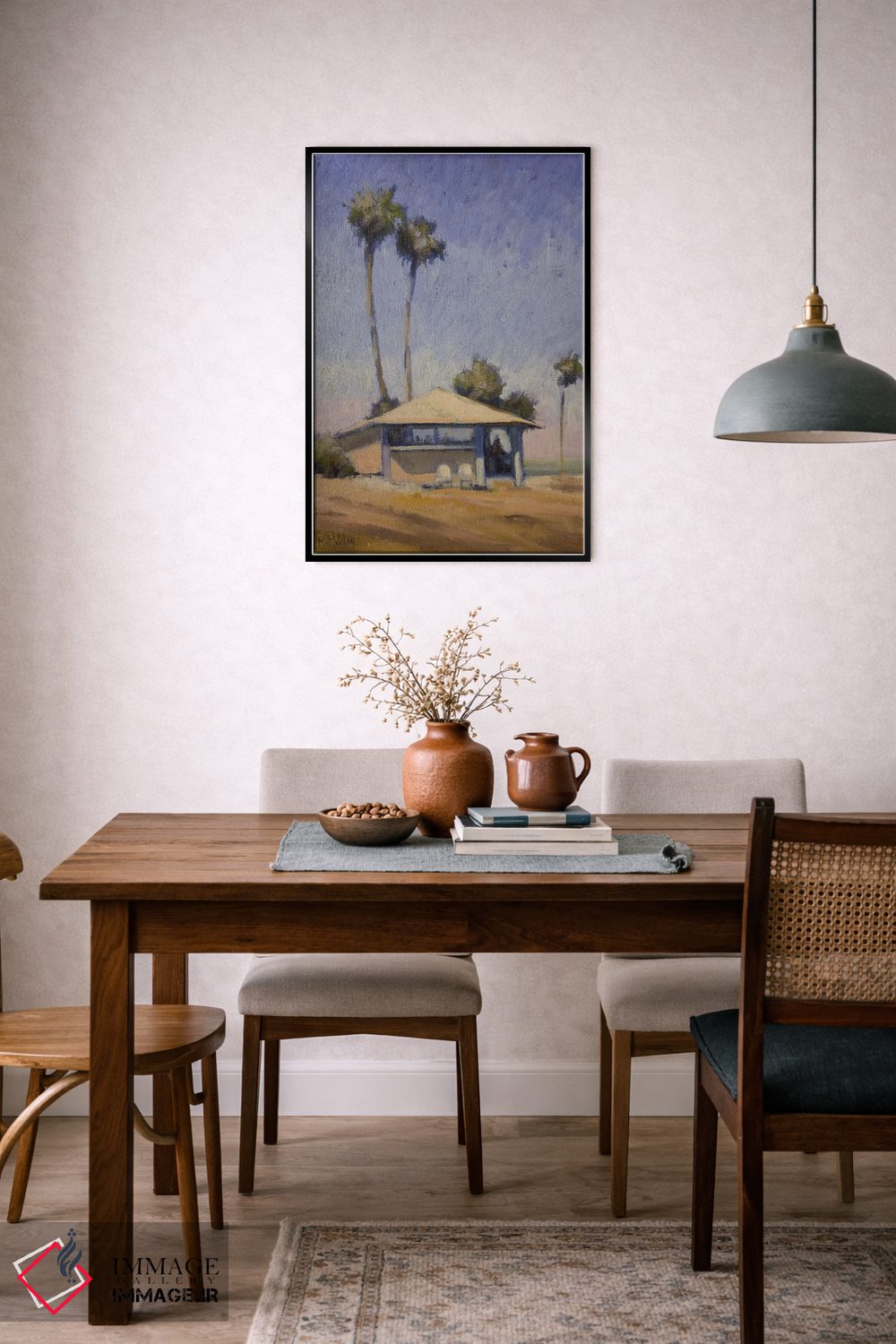 تابلو دکوراتیو واحه شنی اثر مری هابلی - D6B