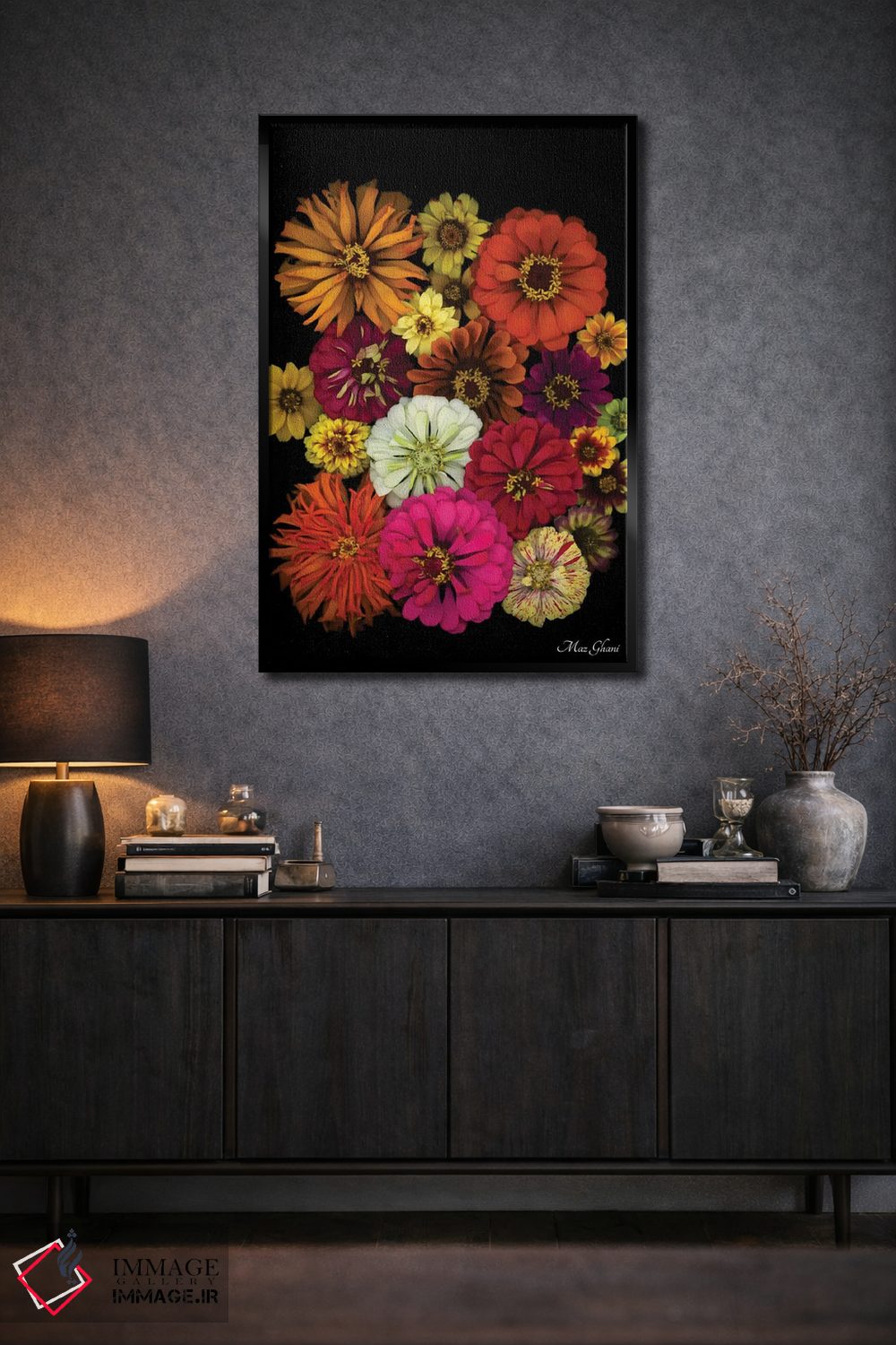 تابلو دکوراتیو زینیا اثر ماز غنی - D2B