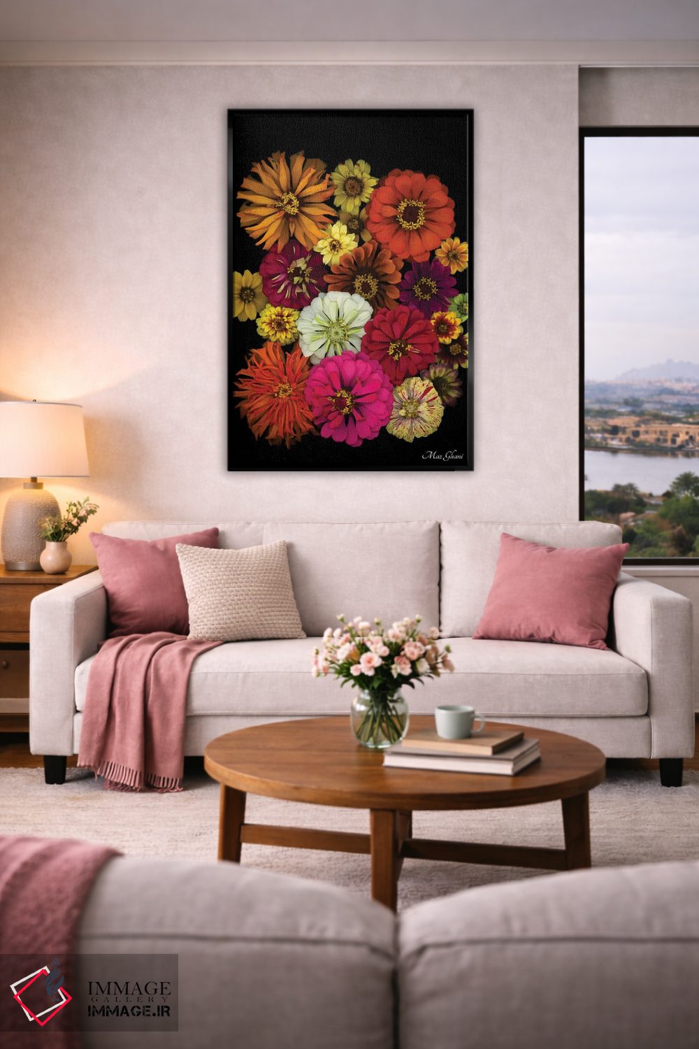 تابلو دکوراتیو زینیا اثر ماز غنی - D5B