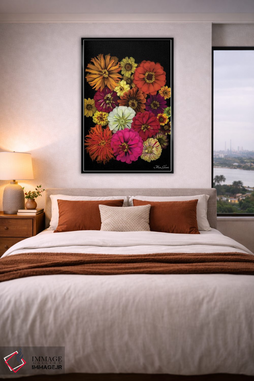 تابلو دکوراتیو زینیا اثر ماز غنی - D4B