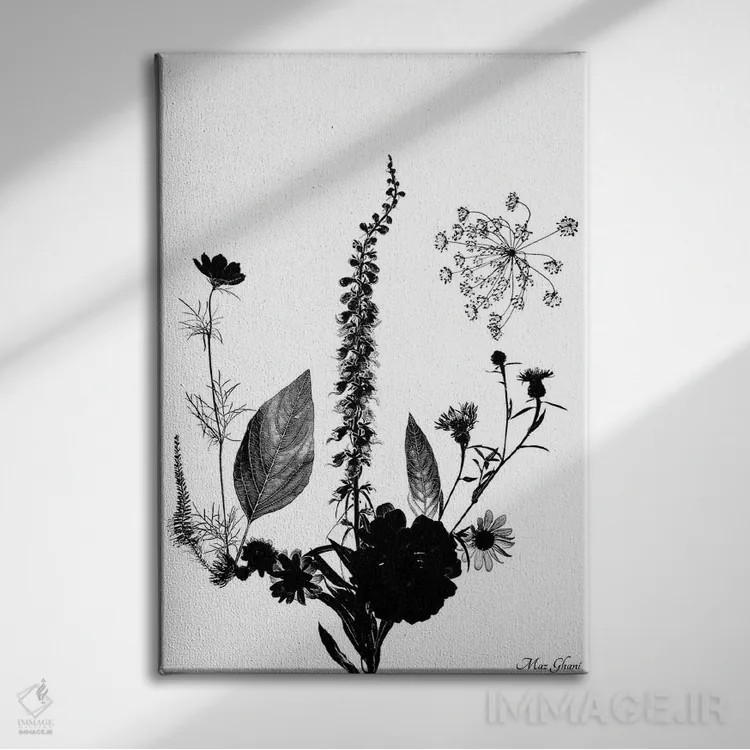 تابلو دکوراتیو توهم اثر ماز غنی - نمای روبهرو روی دیوار