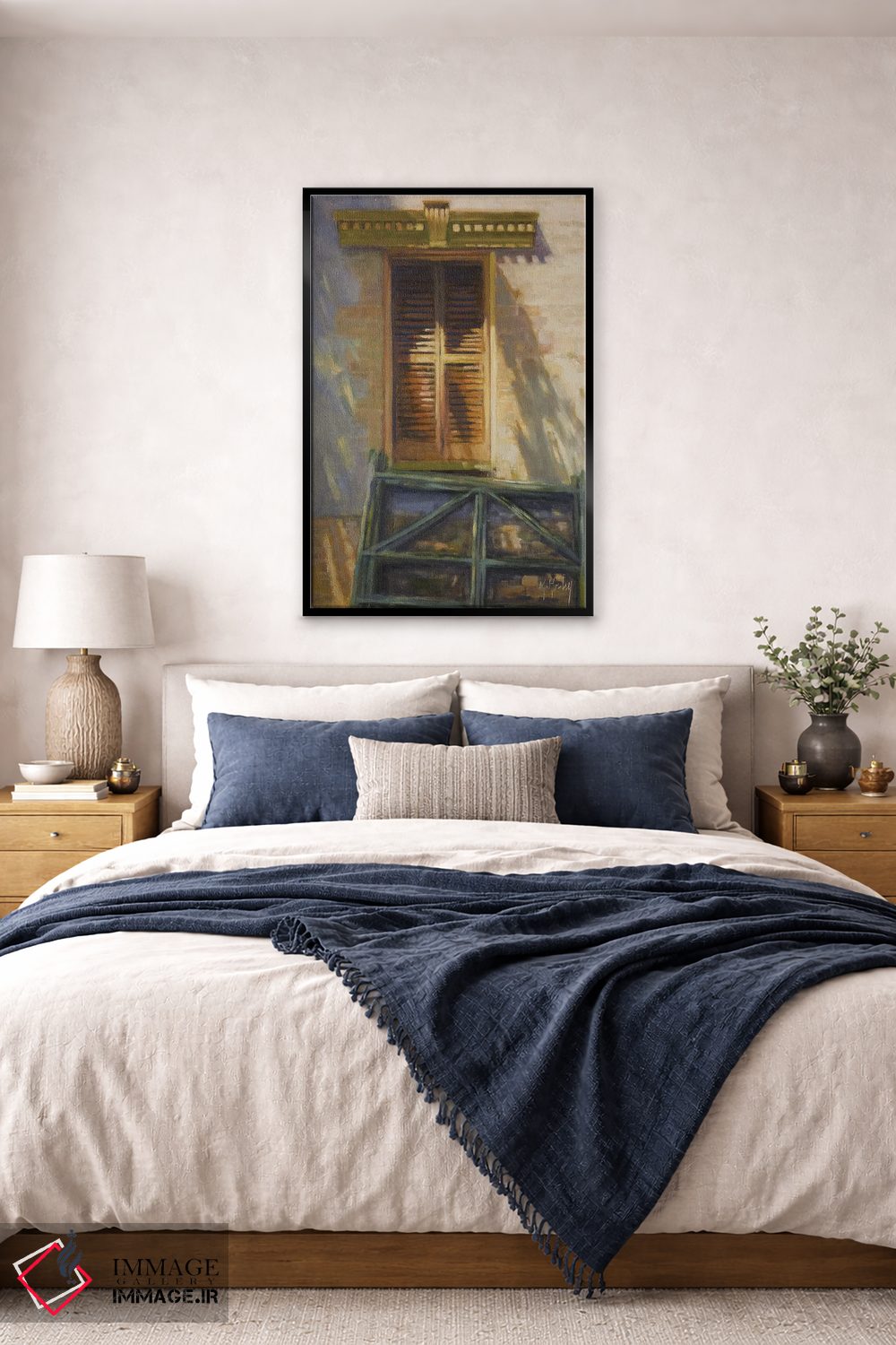 تابلو دکوراتیو حاشیه پنجره اثر مری هابلی - D6B