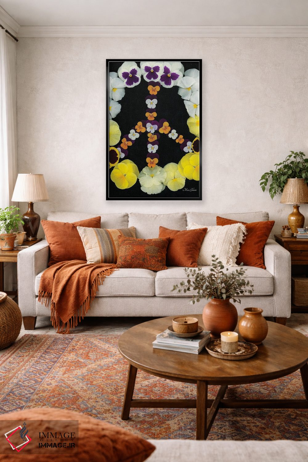 تابلو دکوراتیو آرامش اثر ماز غنی - D4B