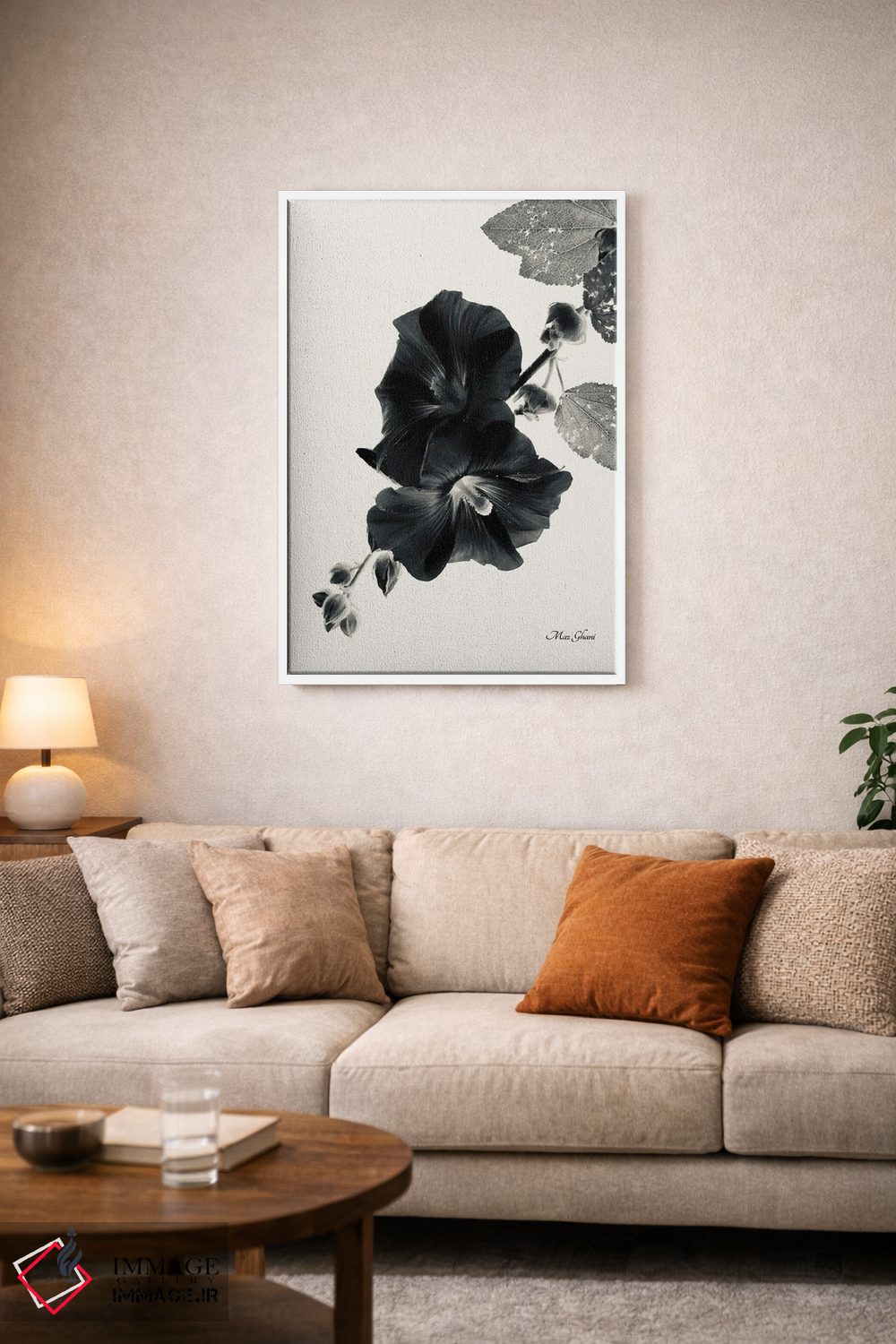 تابلو دکوراتیو سایه های شب اثر ماز غنی - D3W