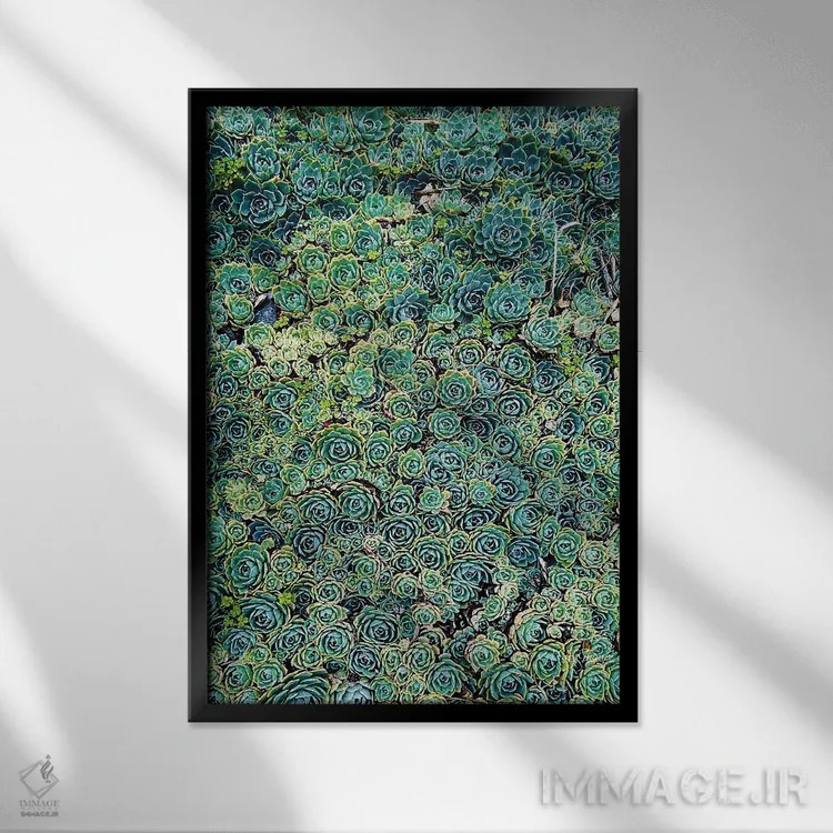 تابلو دکوراتیو حسادت اثر ماز غنی - نمای قابدار مشکی