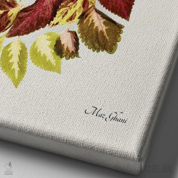 تابلو دکوراتیو لباس مهمانی اثر ماز غنی - نمای نزدیک بافت بوم