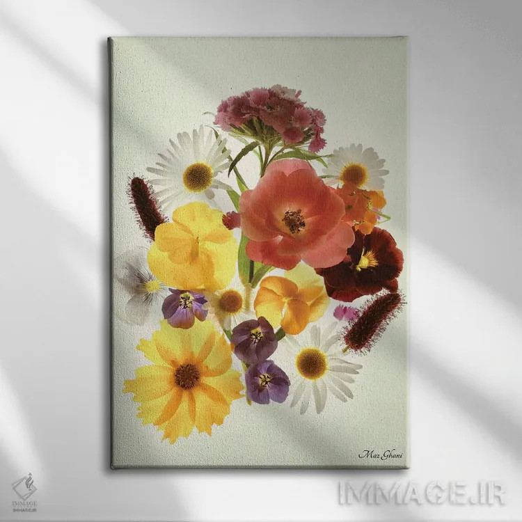 تابلو دکوراتیو کلوریس اثر ماز غنی - نمای روبهرو روی دیوار