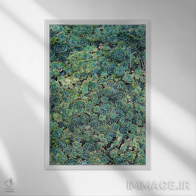 تابلو دکوراتیو حسادت اثر ماز غنی - نمای قابدار سفید