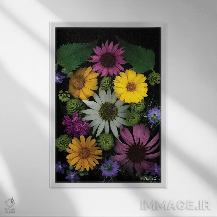 تابلو دکوراتیو اواسط تابستان اثر ماز غنی - نمای قابدار سفید