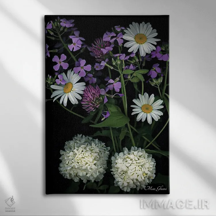 تابلو دکوراتیو پرنتا اثر ماز غنی - نمای روبهرو روی دیوار