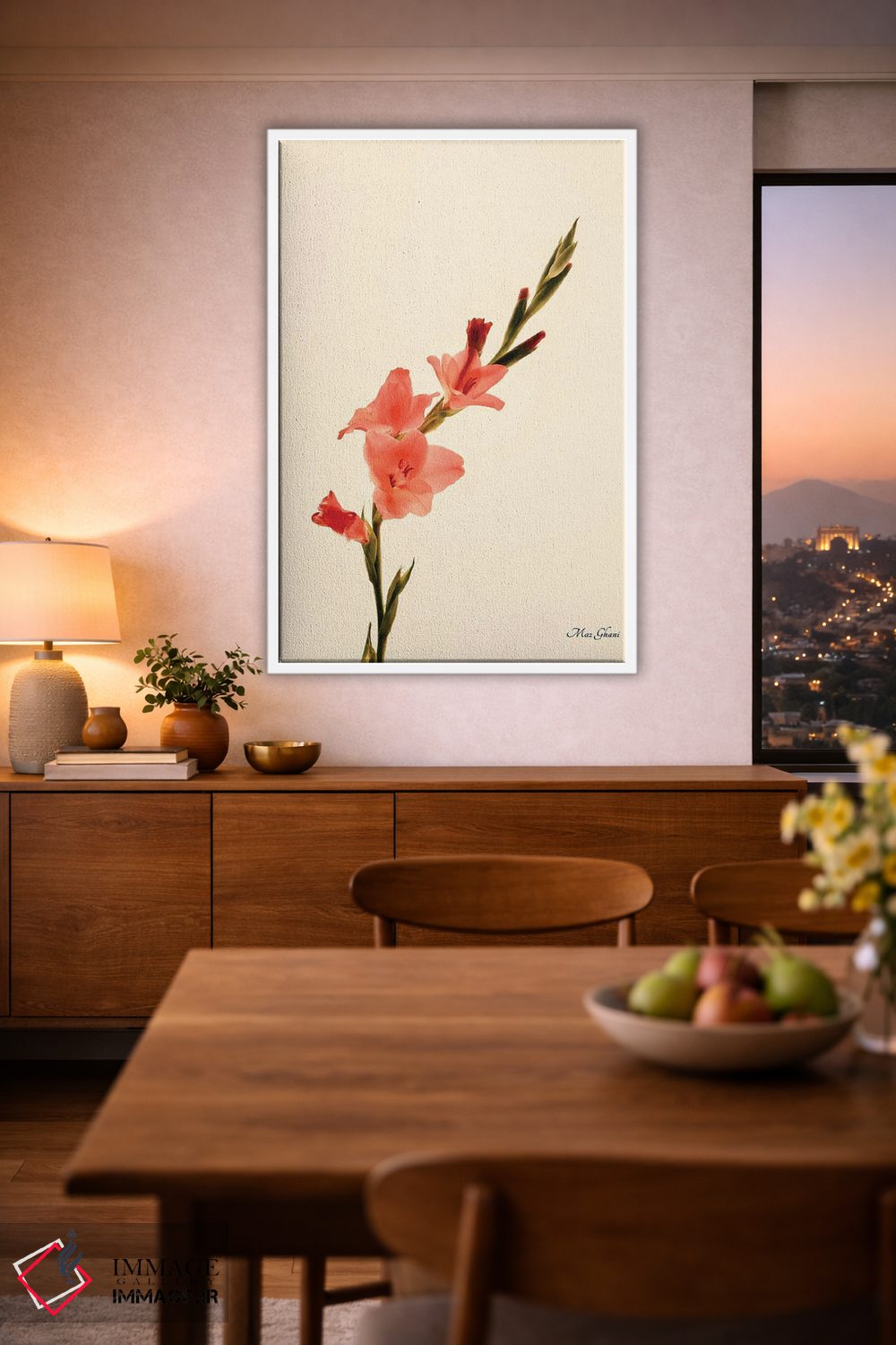 تابلو دکوراتیو کلیا اثر ماز غنی - D2W