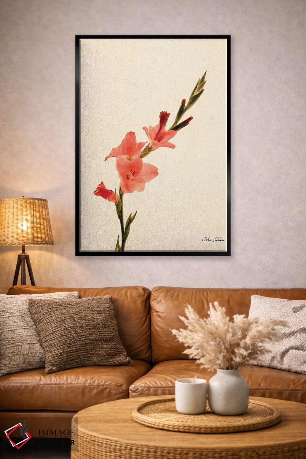 تابلو دکوراتیو کلیا اثر ماز غنی - D4B