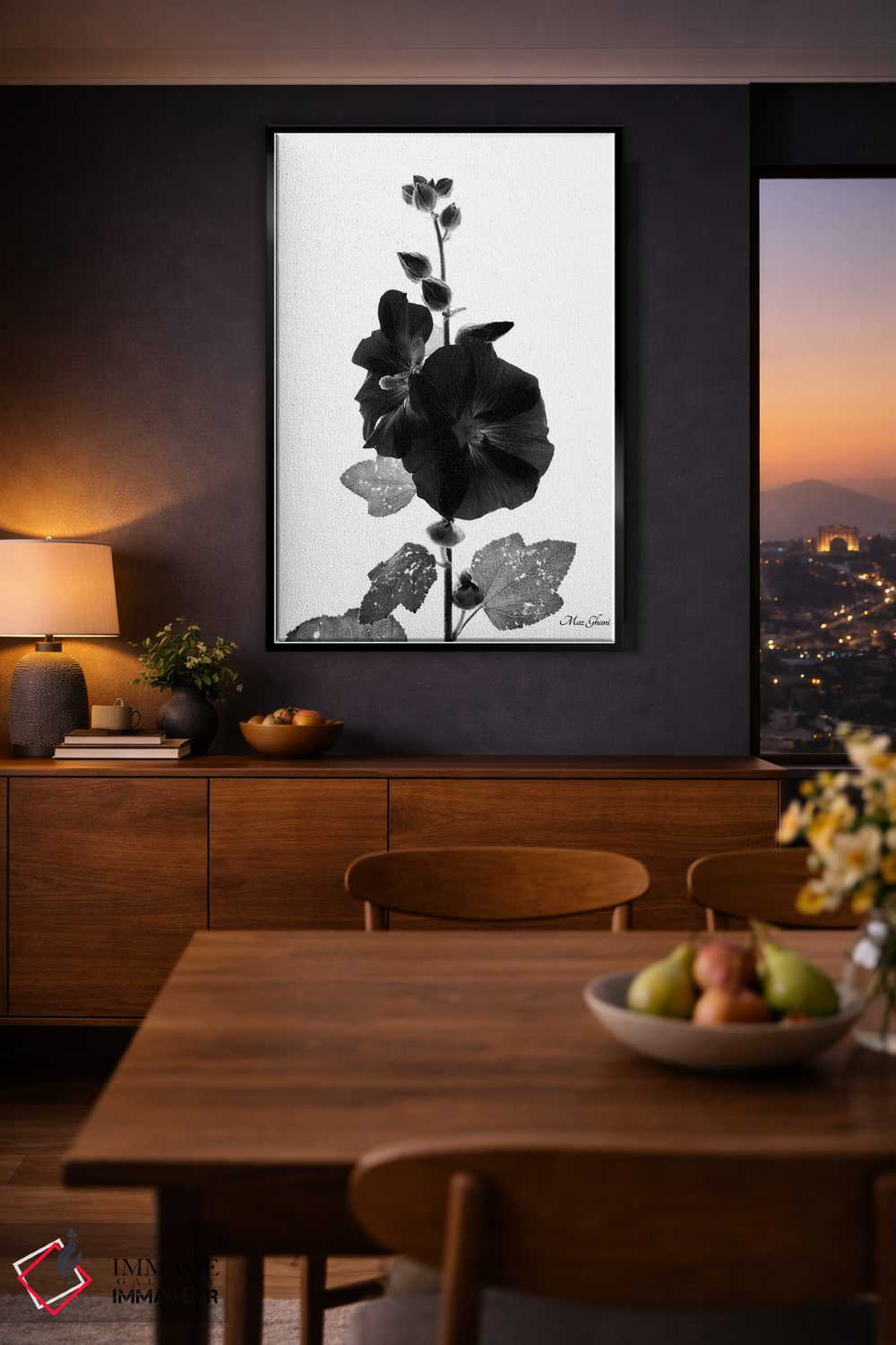 تابلو دکوراتیو به سوی شب اثر ماز غنی - D2B