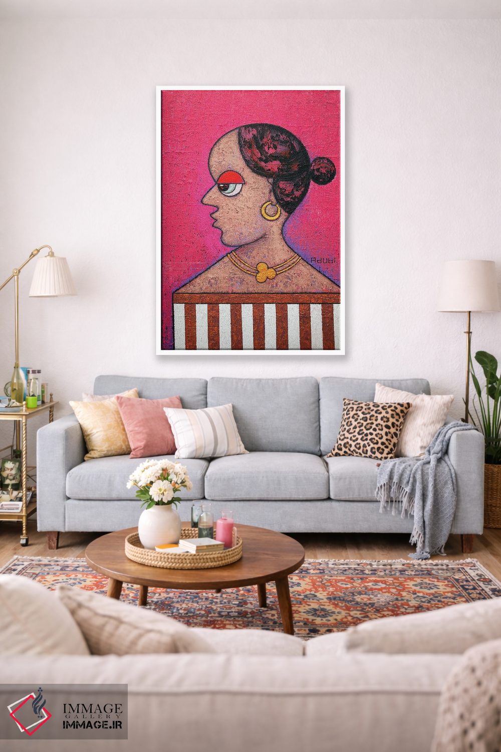 تابلو دکوراتیو زن دودویی اثر آدوبی مایداز مکین دی - D1W