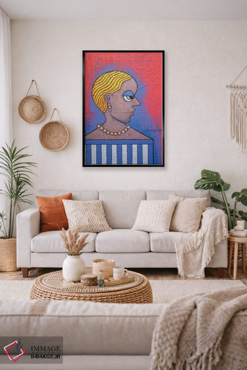 تابلو دکوراتیو بانوی دودویی اثر آدوبی مایداز مکین دی - D2B