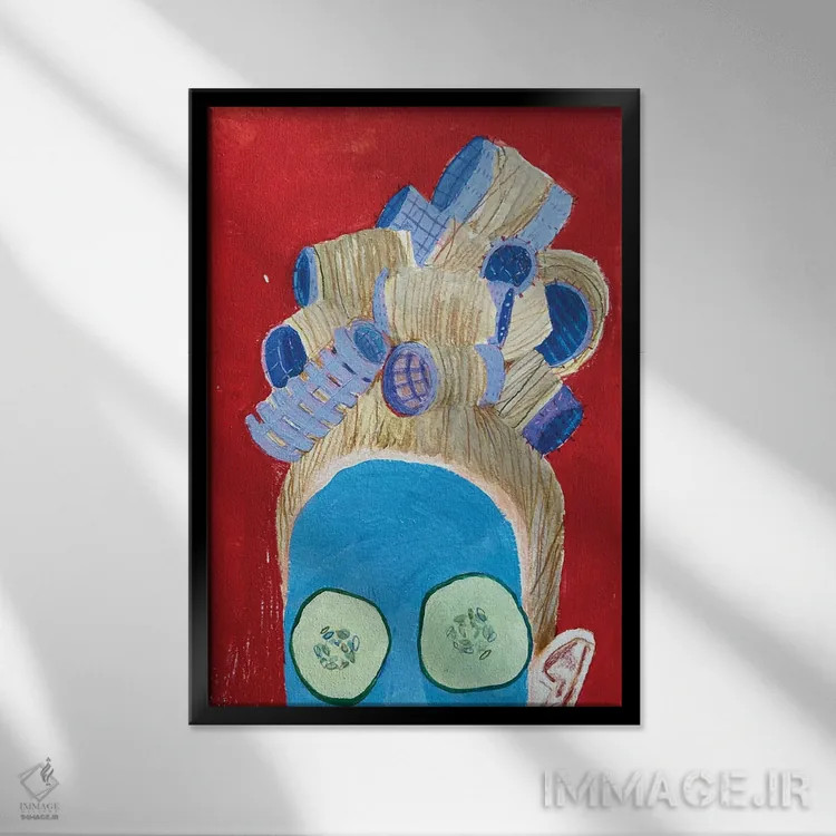 تابلو دکوراتیو روال زیبایی اثر آناستازیا مازور-اسکروبوا - نمای قابدار مشکی