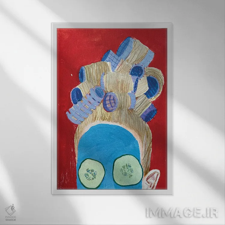 تابلو دکوراتیو روال زیبایی اثر آناستازیا مازور-اسکروبوا - نمای قابدار سفید