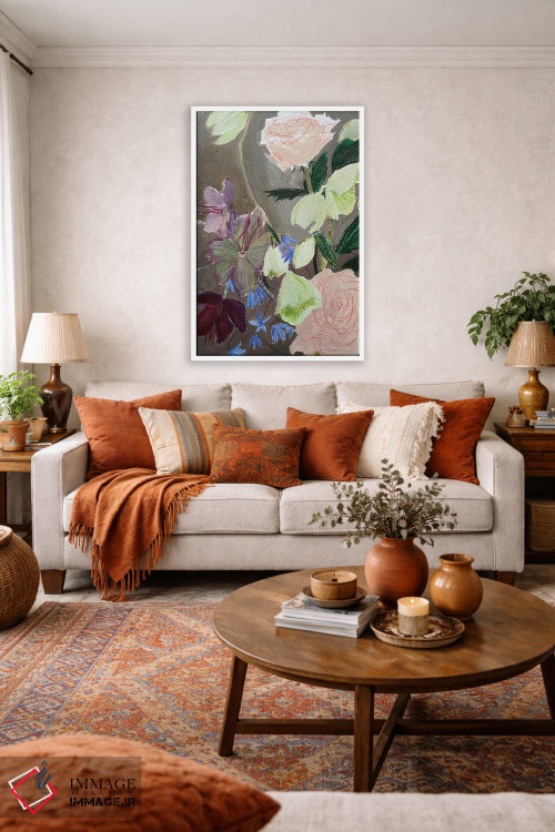 تابلو انتزاعی طرح گل اول اثر آناستازیا مازور-اسکروبوا - D2W