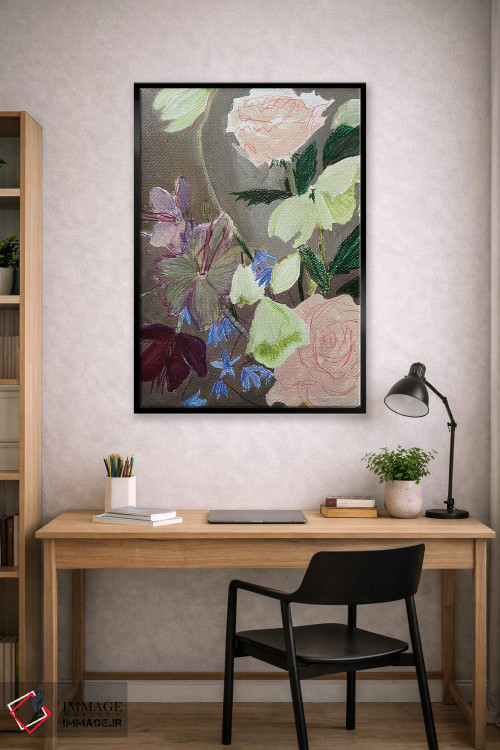 تابلو انتزاعی طرح گل اول اثر آناستازیا مازور-اسکروبوا - D1B