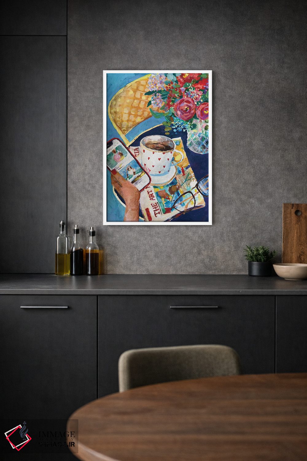 تابلو دکوراتیو اخبار صبحانه اثر آناستازیا مازور-اسکروبوا - D1W
