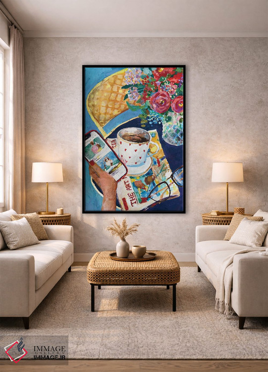 تابلو دکوراتیو اخبار صبحانه اثر آناستازیا مازور-اسکروبوا - D2B