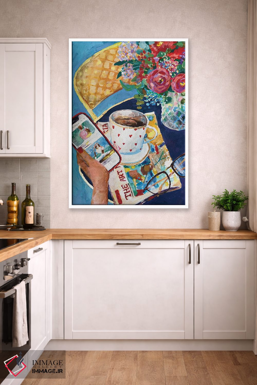 تابلو دکوراتیو اخبار صبحانه اثر آناستازیا مازور-اسکروبوا - D4W