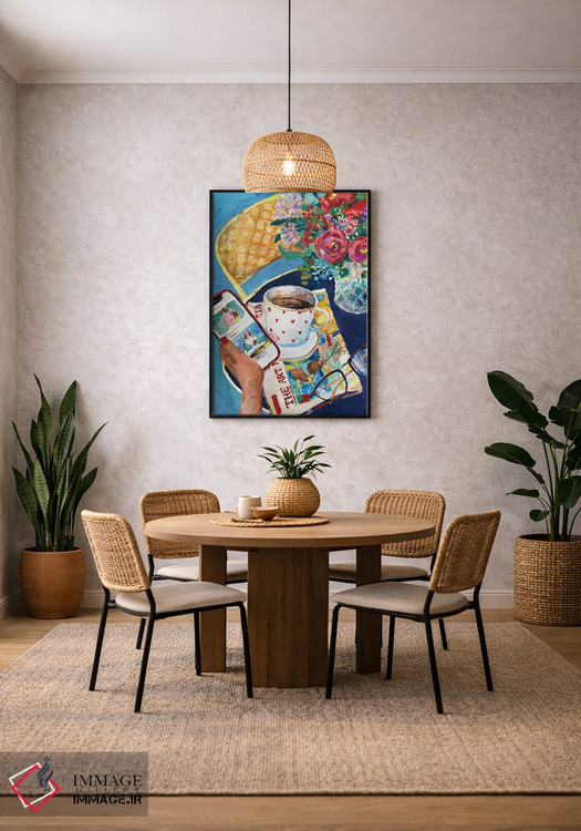 تابلو دکوراتیو اخبار صبحانه اثر آناستازیا مازور-اسکروبوا - D5B